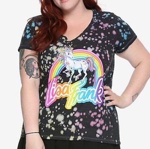 Hot Topic Lisa Frank Unicorn Splatter Tee